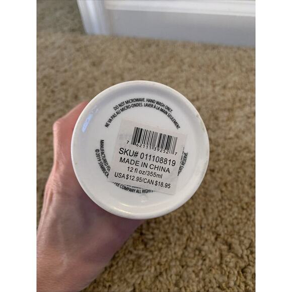 Starbucks Ceramic Tumbler with Lid Green Mermaid Siren Logo 2019 12oz - Picture 3 of 6